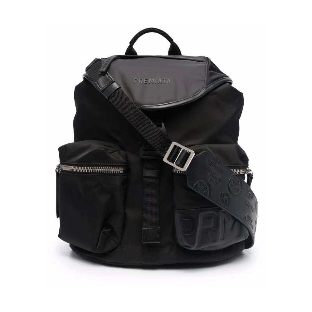 Premiata Men's Black Nylon Backpack - Backpacks - One Size - Bags