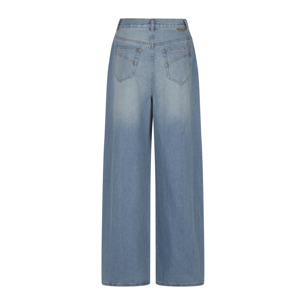 Zimmermann Crush Straight Jeans Blue Dames