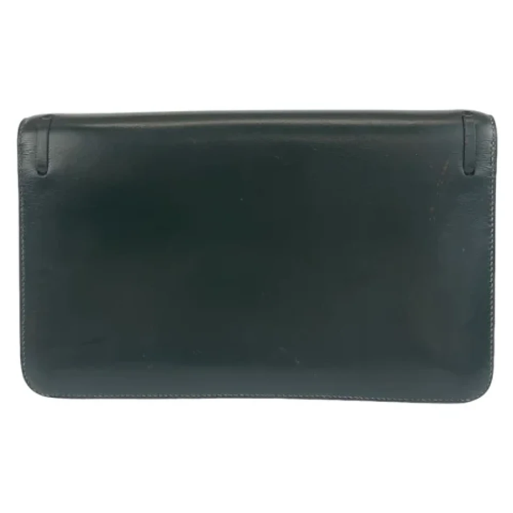 Hermès Vintage Pre-owned Leather shoulder-bags Green Dames