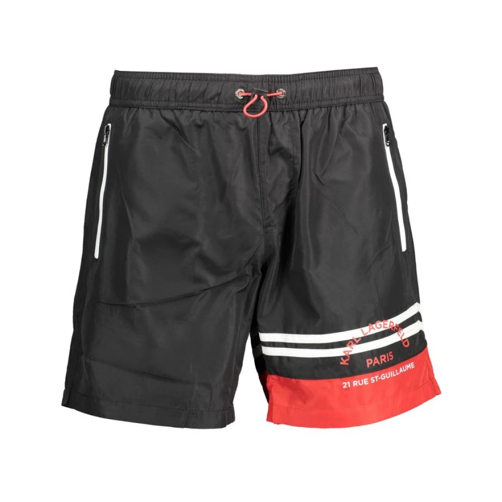 Karl Lagerfeld Men's Black Medium Swim Boxer - Beachwear - S - Swimwear