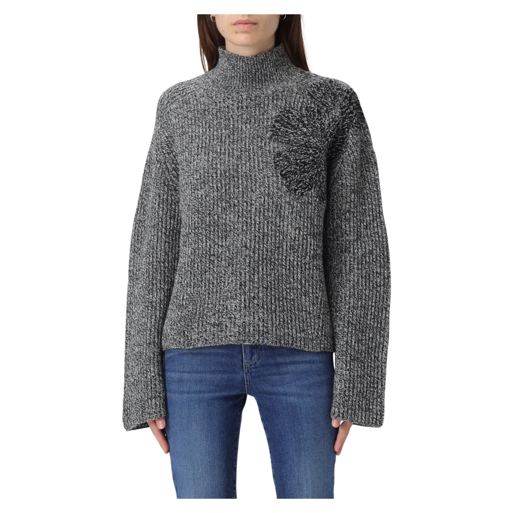 Liu Jo Damen Grau Strickwaren, Lgröße: