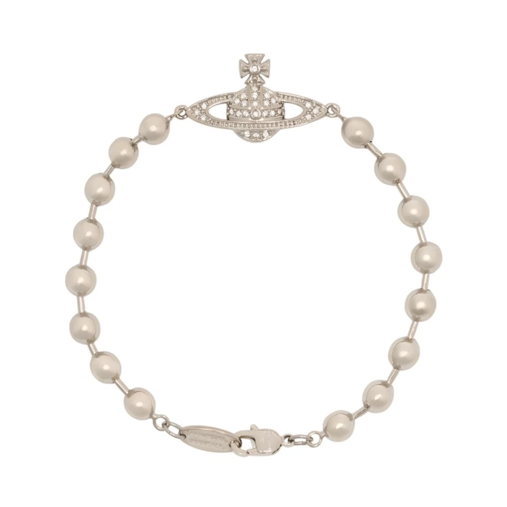 Vivienne Westwood Women's Gray Bracelets, One Size, Thames Mini Bas Relief Bracelet