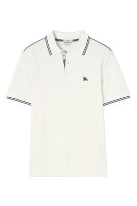 Bomullsblend Tennispikétröja