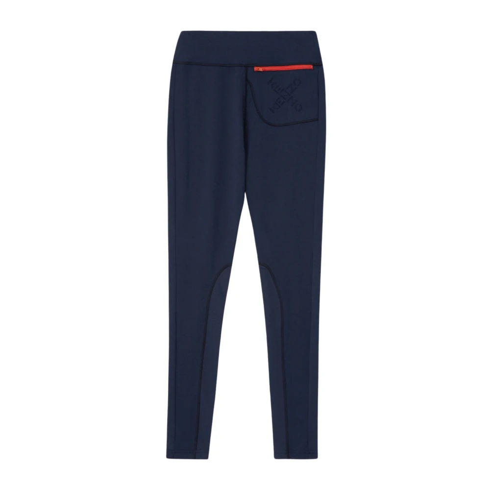 Kenzo Navy Sport Leggings met Logo Blue Dames