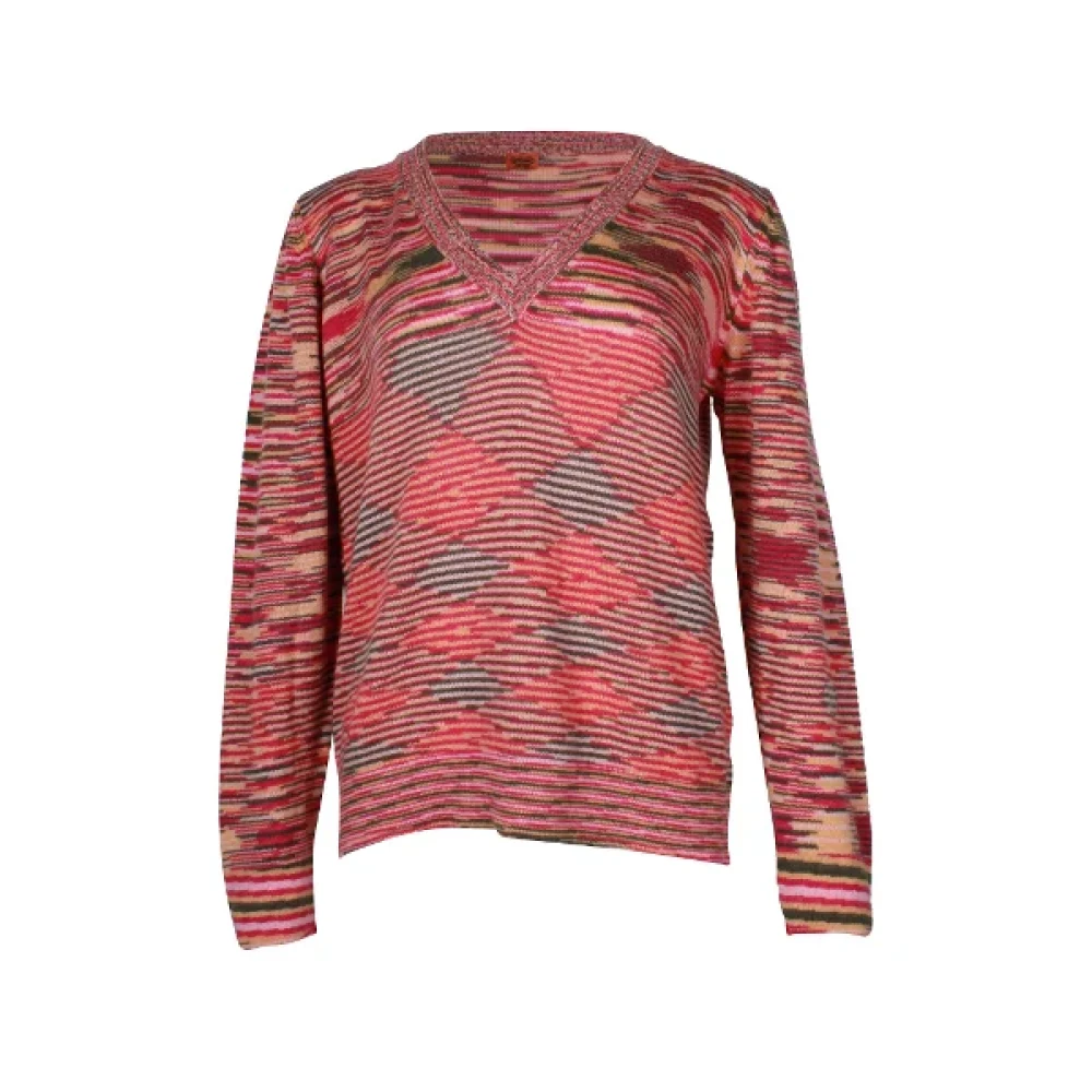 Missoni Pre-owned Wool outerwear Pink Dames