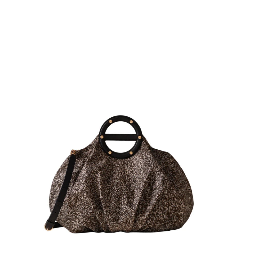 Borbonese Women's Brown Vis A Vis Bauletto - Handbags - One Size - Bags