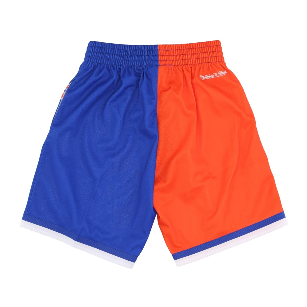 Mitchell & Ness NBA Big Face Basketball Shorts Blue Heren