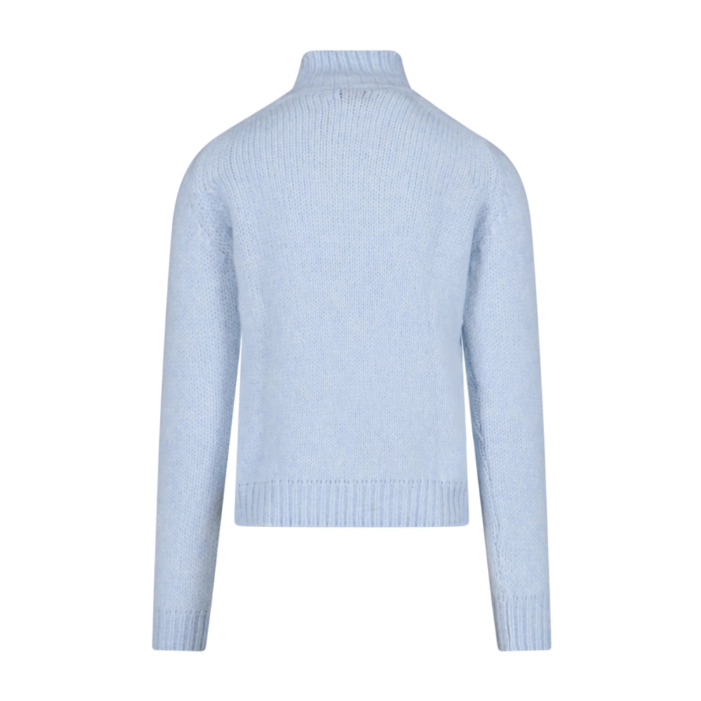 K-way Blauwe Coltrui Gevlochten Wol Blue Heren
