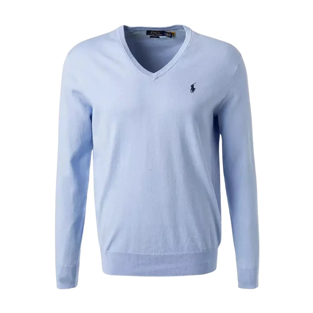 Ralph Lauren Blauwe trui met geborduurd logo Blue Heren
