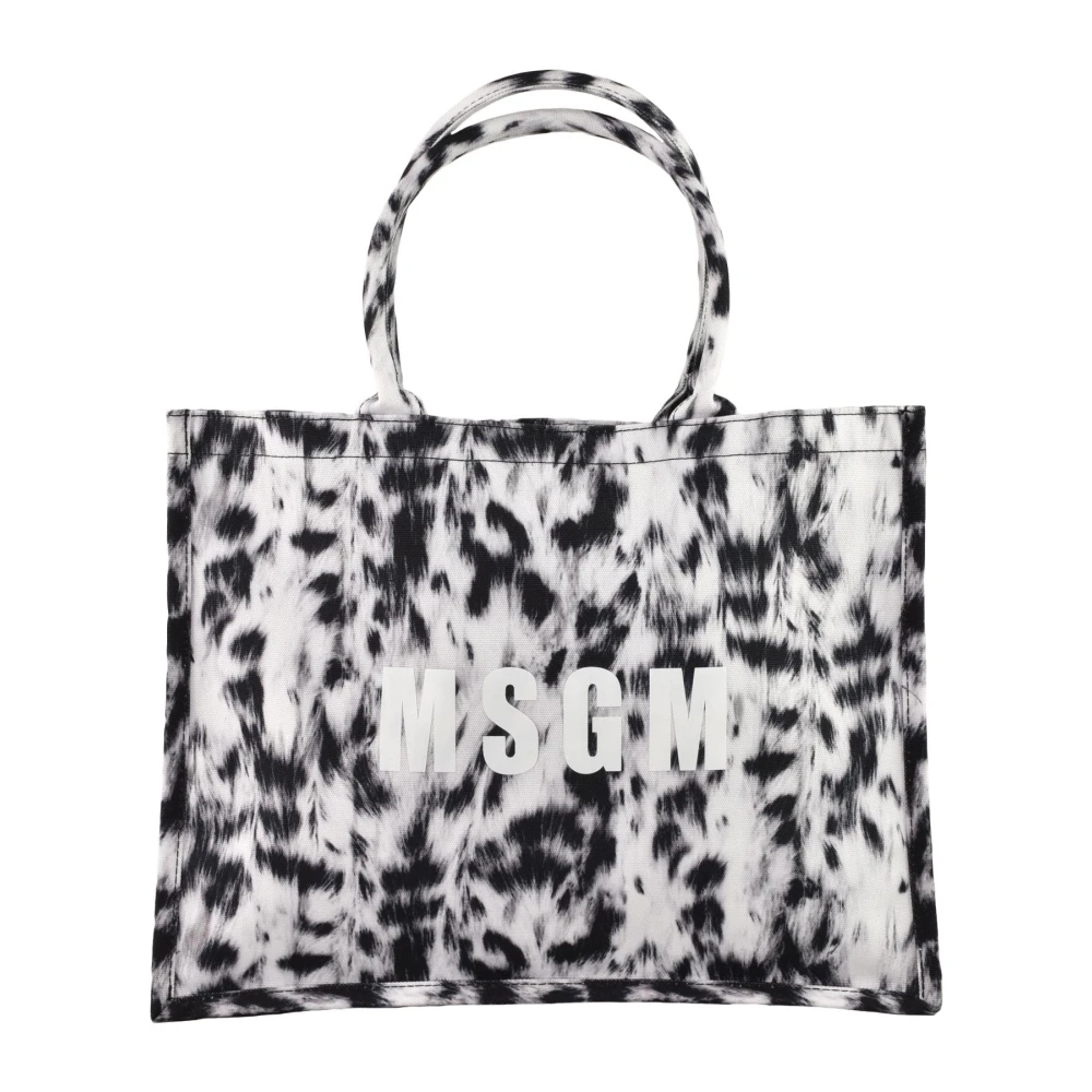 Msgm Katoenen Schoudertas Multicolor Dames
