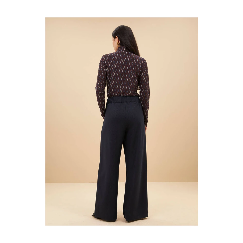 By-Bar Streep Broek Benji Blue Dames