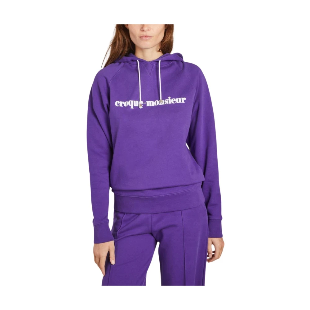 La Petite Française Lila Croque-Monsieur Hoodie Purple, Dam