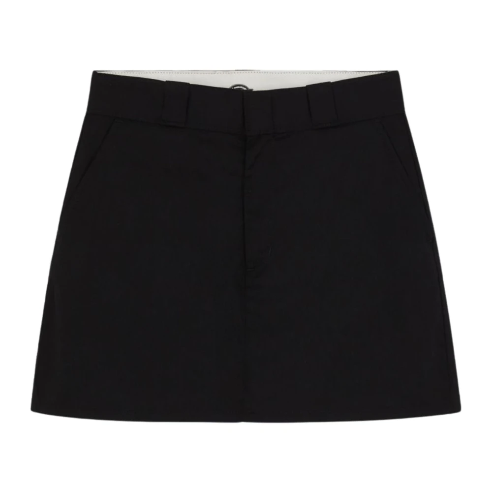 Dickies Donna Nero Mini Gonna Da Lavoro