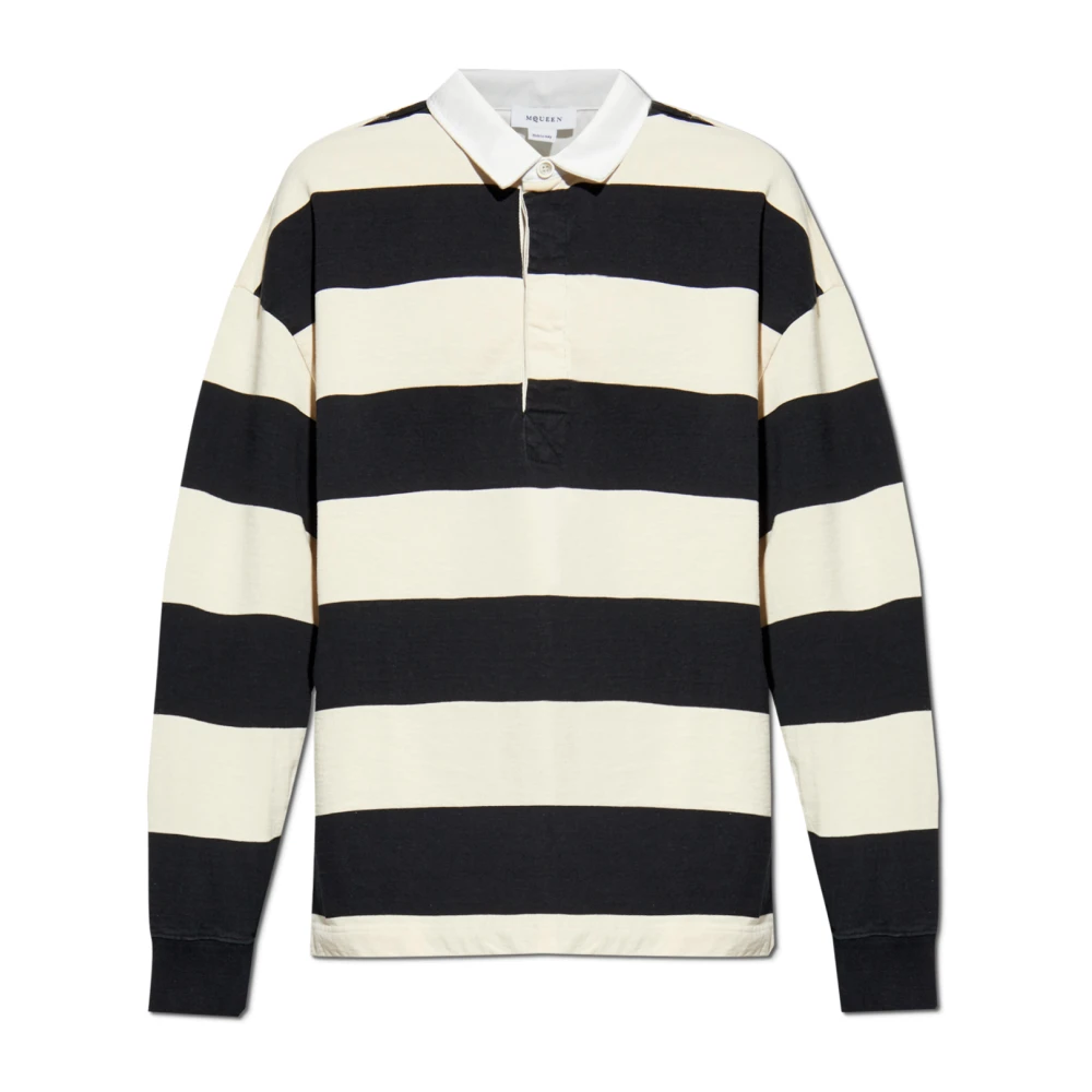 Alexander mcqueen Lange mouw polo Beige Heren