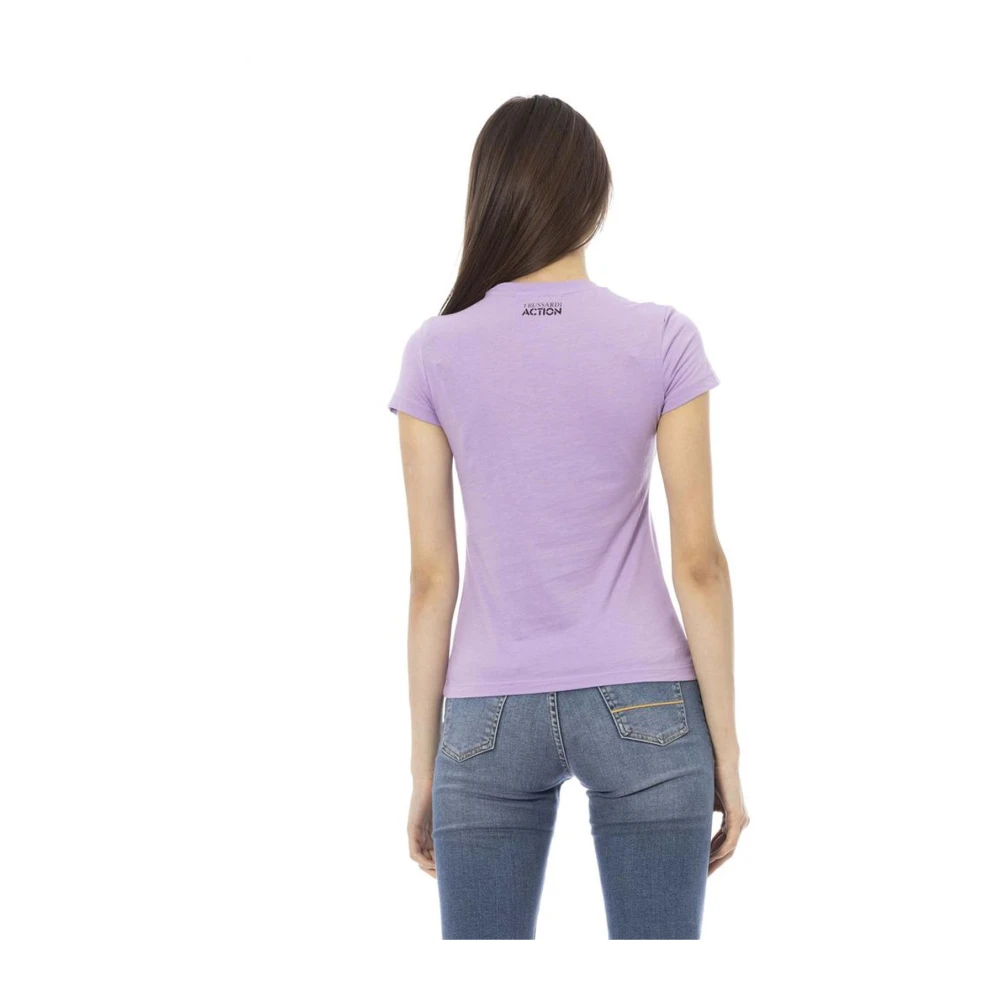 Trussardi T-Shirts Purple Dames