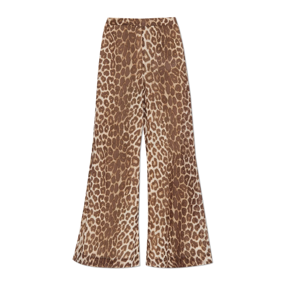 Zimmermann Dierenprint Broek Beige Dames
