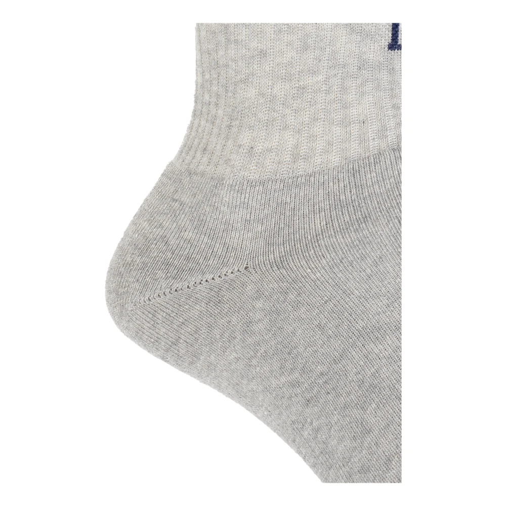 Palm Angels Sokken met logo Gray Heren