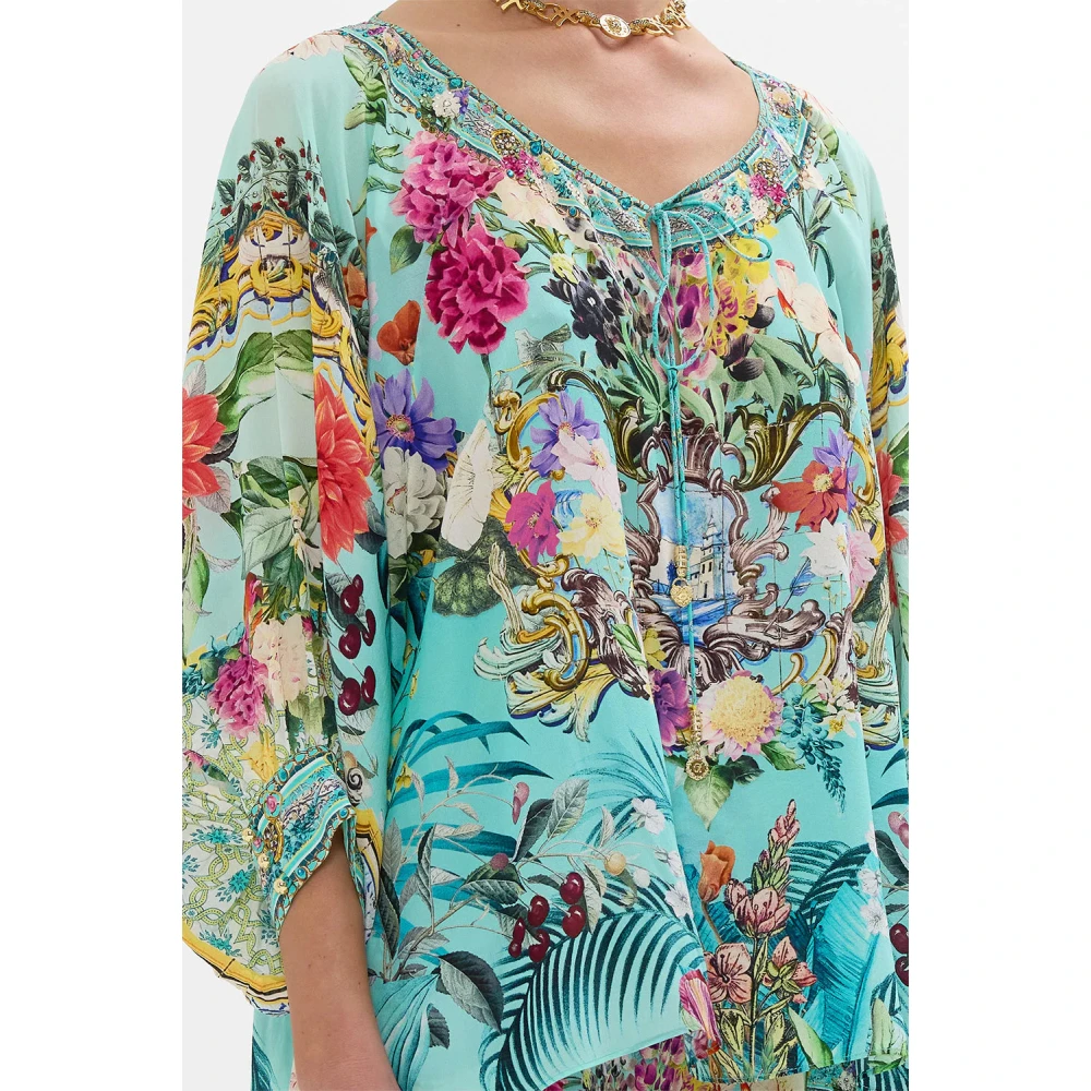 Camilla Zijden Blouse Gardens of Queluz Multicolor Dames