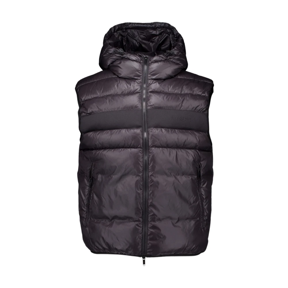 Iceberg Stijlvolle Bodywarmers in Zwart Black Heren