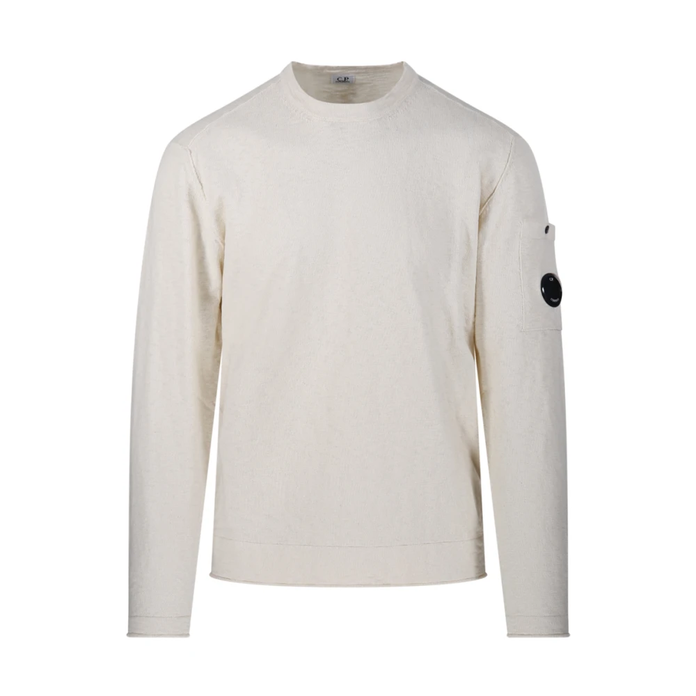 C.P. Company Witte Gebreide Trui White Heren