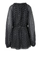 robe-courte-en-voile-avec-col-a-cordon