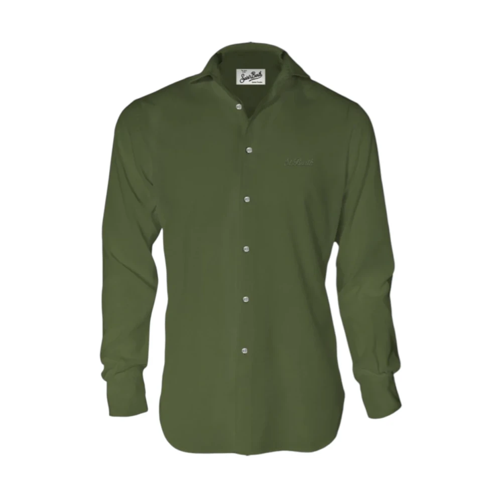 Mc2 Saint Barth Men's Green Camicia Chemise - Casual Shirts - M - Shirts