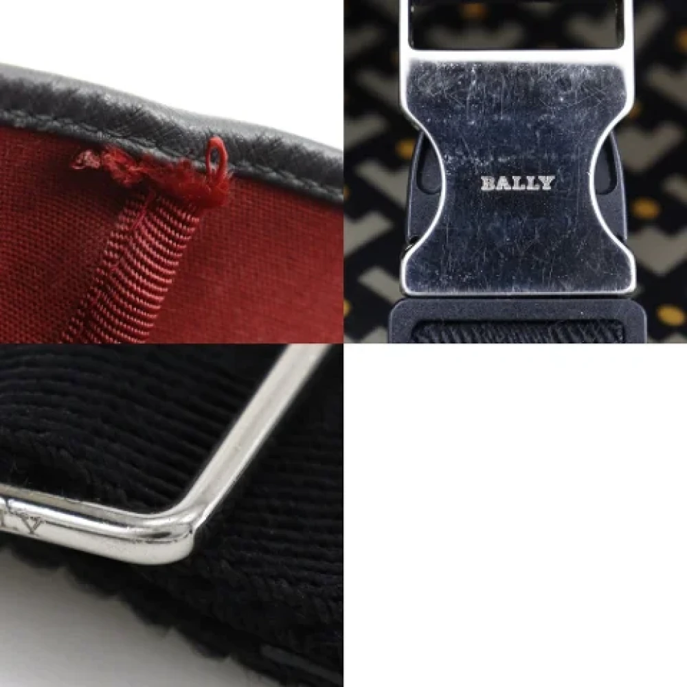 Bally Pre-owned Canvas shoulder-bags Black Dames