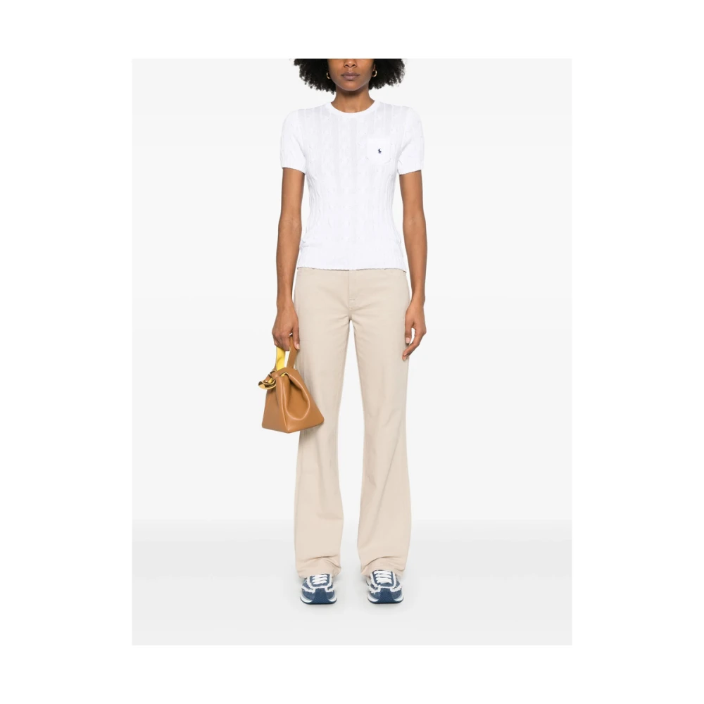 7 For All Mankind Zand Beige Klassieke Vijf Zak Jeans Beige Dames