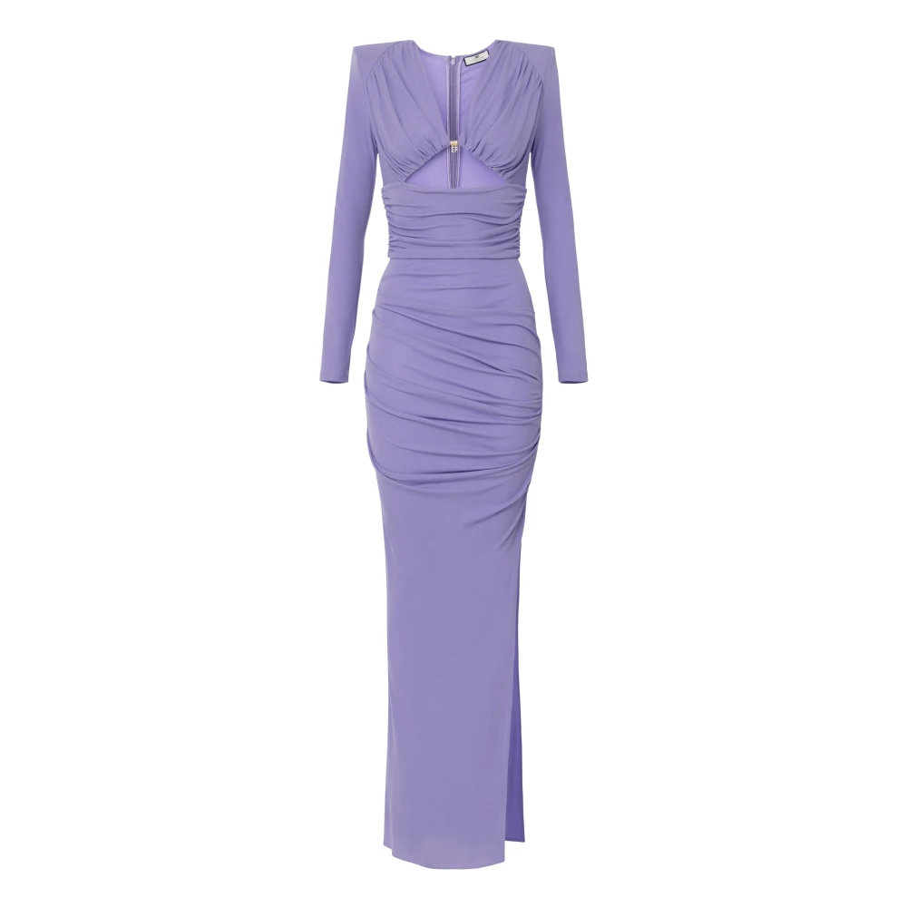 Elisabetta Franchi Elegante Jurken Collectie Purple Dames