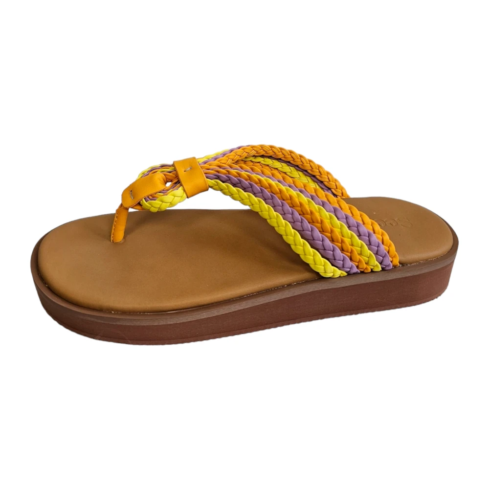 See by Chloé Flätade PU Flipflop Sandaler Multicolor, Dam