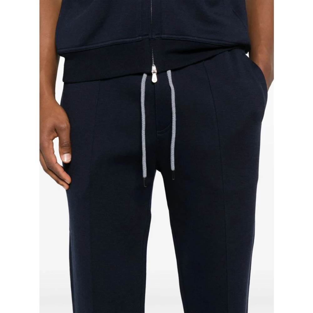 BRUNELLO CUCINELLI Blauwe Broek voor Mannen Blue Heren