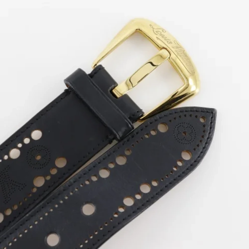 Louis Vuitton Vintage Pre-owned Leather belts Black Heren