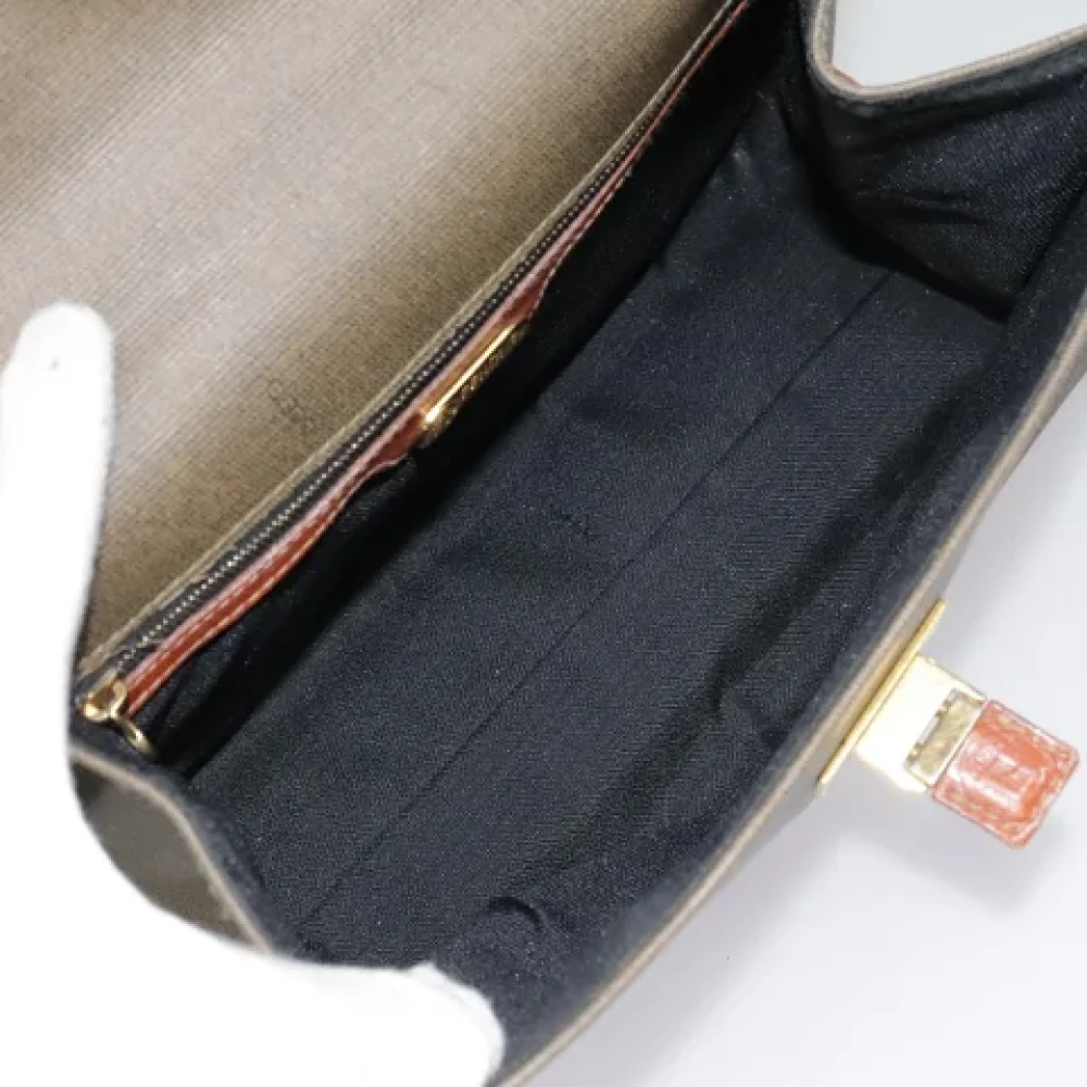 Fendi Vintage Pre-owned Leather fendi-bags Brown Dames