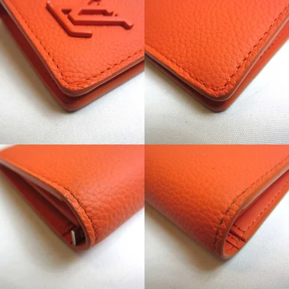 Louis Vuitton Vintage Pre-owned Canvas wallets Orange Heren