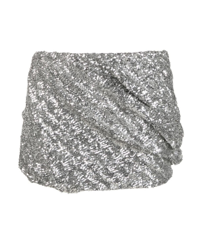 silver-mini-skirt-for-women