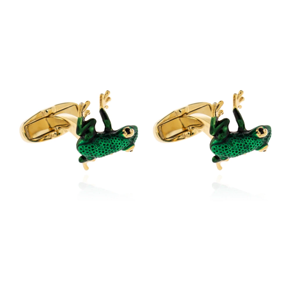 Paul Smith Manchetknopen met kikker motief Green Heren