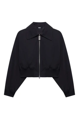 Lounge Logo Nylon Crop Bomber