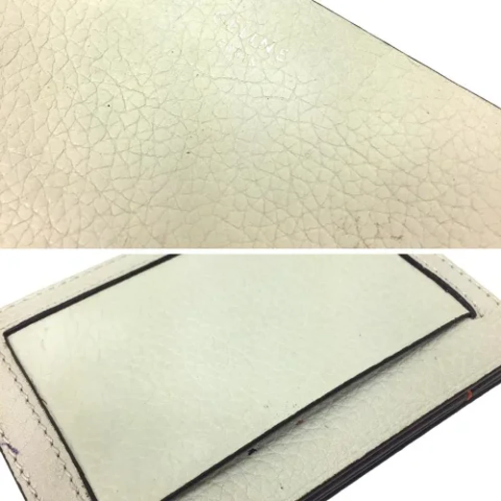Celine Vintage Pre-owned Leather home-office White Dames