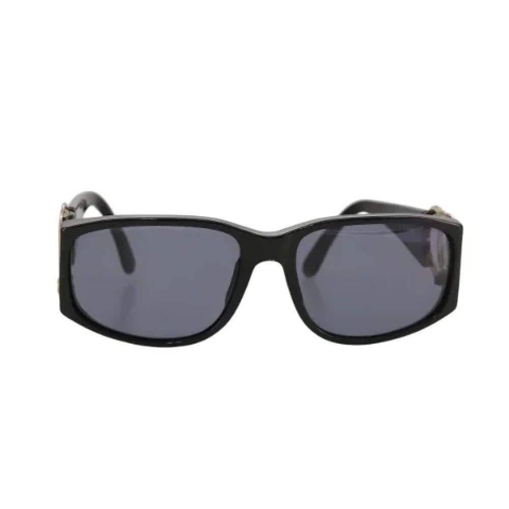 Chanel Vintage Pre-owned Plastic sunglasses Black Dames