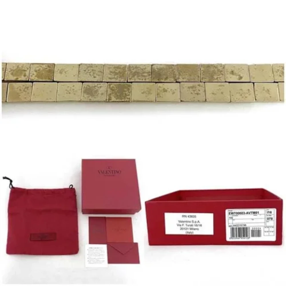 Valentino Vintage Pre-owned Fabric belts Beige Dames