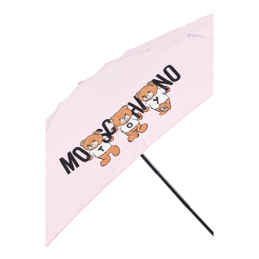 Moschino Paraplu met logo Pink Unisex