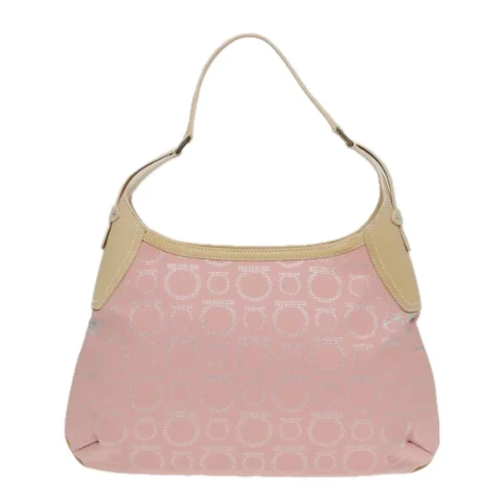Salvatore Ferragamo Pre-owned Leather shoulder-bags Pink Dames