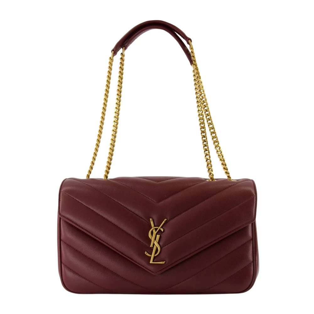 Saint Laurent Women's Red Loulou Medium - Shoulder Bags - One Size - Bags