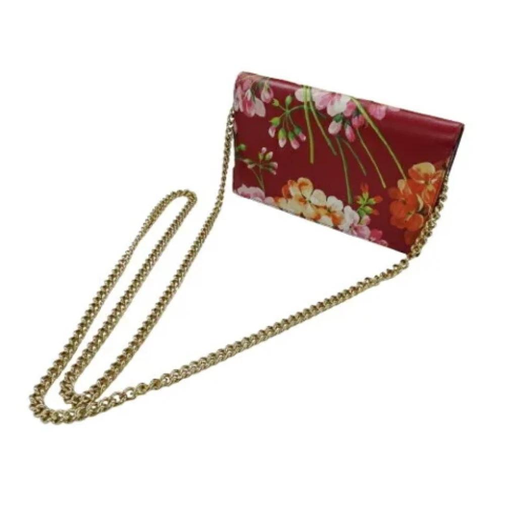 Gucci Vintage Pre-owned Leather wallets Red Dames