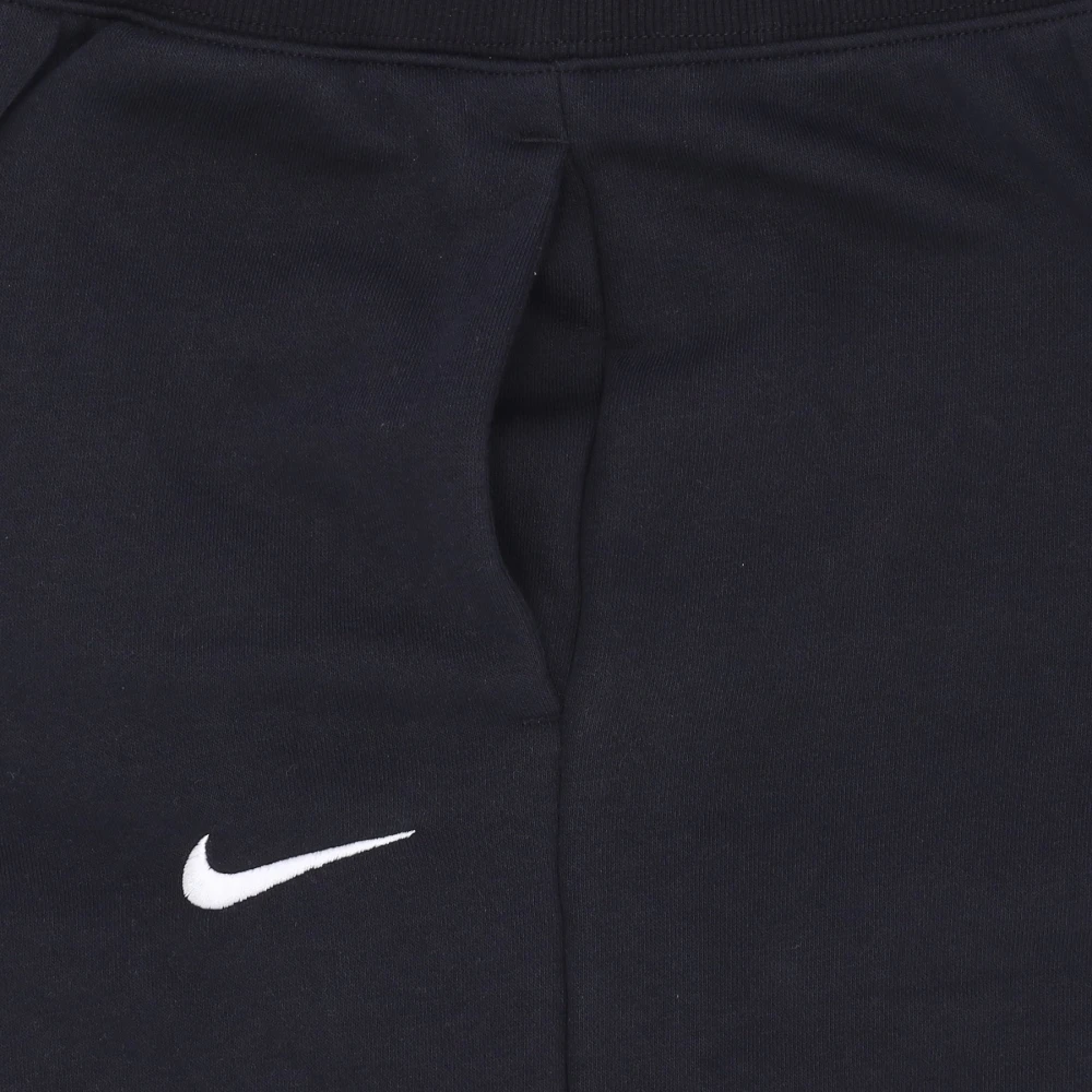 Nike Zwart Wit Fleece Wide-Leg Pant Black Dames