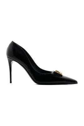 Svarta Lollo Pumps med Klack