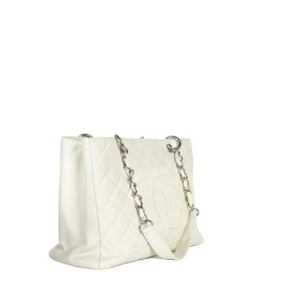Chanel Vintage Pre-owned Leather handbags White Dames