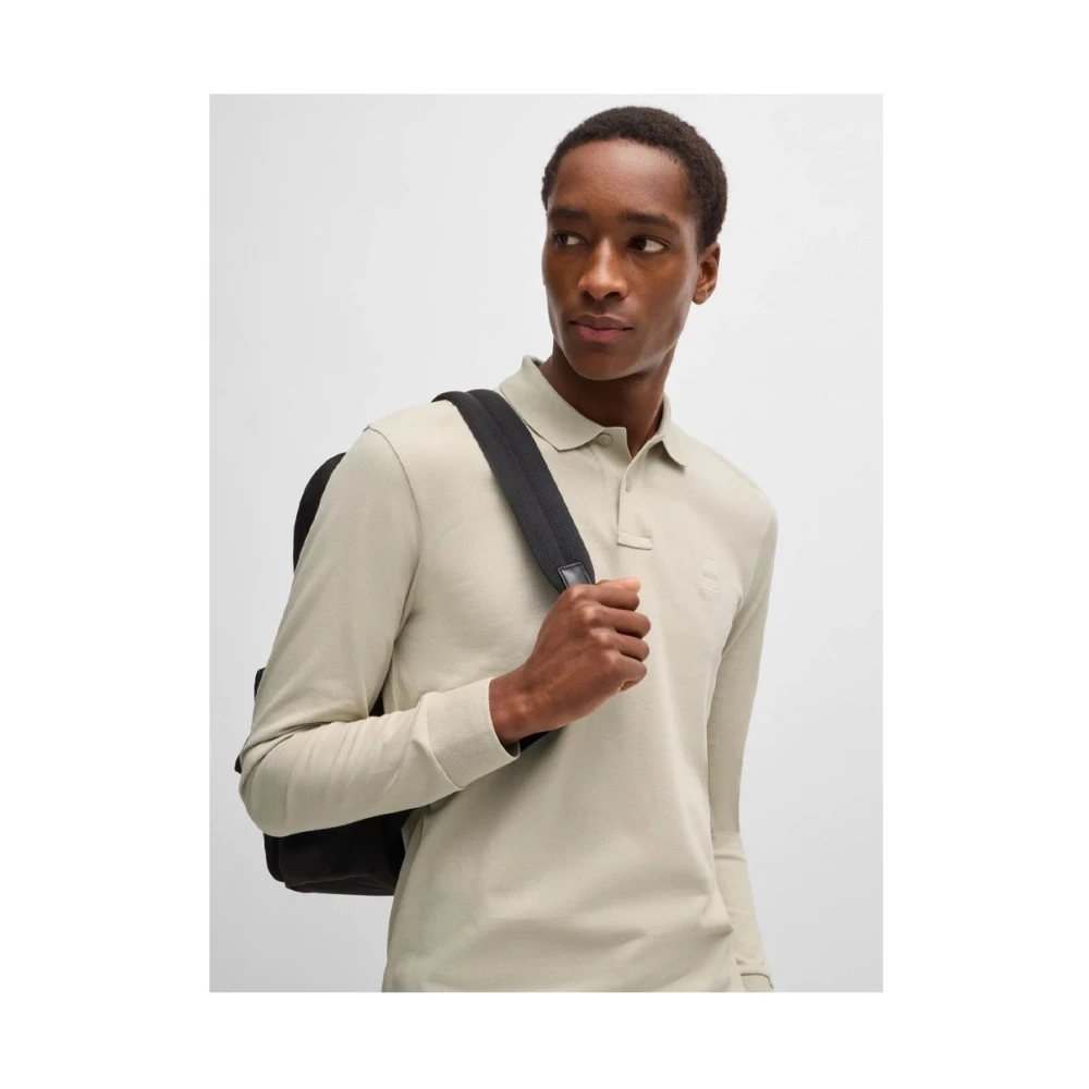 Boss Orange Stijlvol T-shirt voor mannen Beige Heren