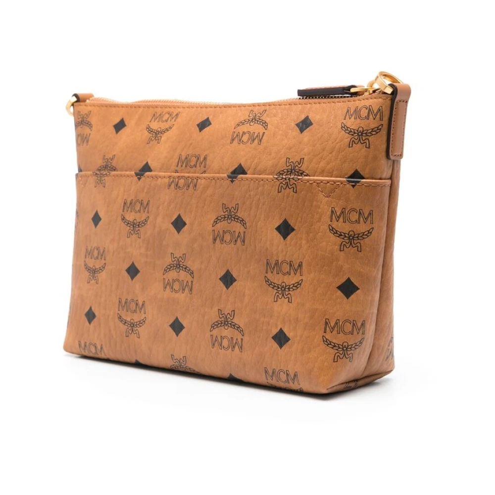 MCM Cognac Brown Bum Bag Brown Heren
