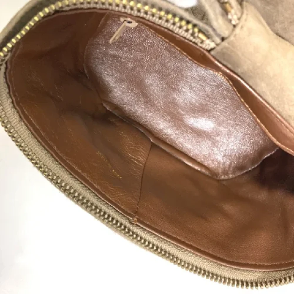 Chanel Vintage Pre-owned Suede chanel-bags Brown Dames